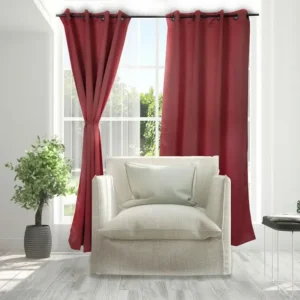 Combo Cortinas Blackout 8 Piezas Doral Victoria – Burdeo