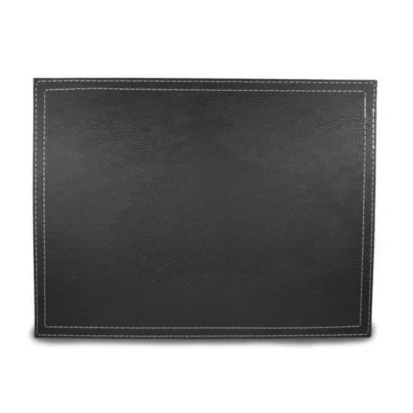Individual Rectangular Eco Cuero Doral Premium - Negro