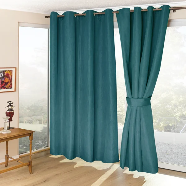 Cortinas Blackout Térmicas Amazon City Petroleo - Doral (4 Piezas)