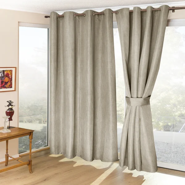 Cortinas Blackout Térmicas Amazon City Taupe – Doral (4 Piezas)