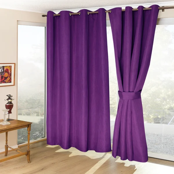 Cortinas Blackout Térmicas Amazon City Lila – Doral (4 Piezas)