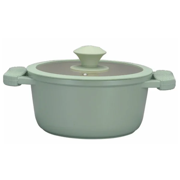 Olla Die Cast Marble Verde VINTAGE – Línea Di Burano 24 cms – Doral