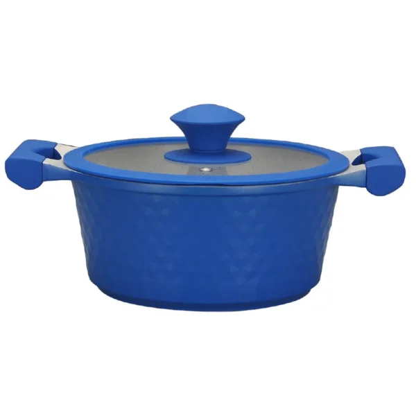 Olla Die Cast Marble Azul VOLCANO - Línea Di Burano 20 cms - Doral
