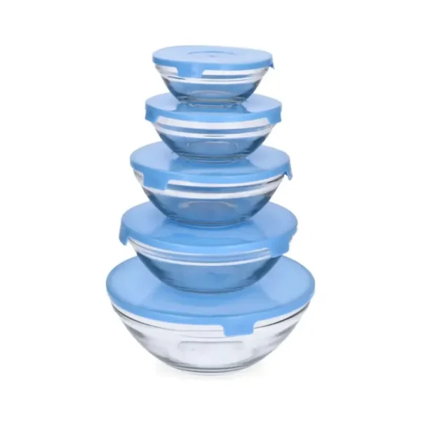 Set de 5 Potes de Vidrio Tolucci