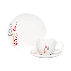Set Vajilla Porcelana Doral Doña María – 12 Piezas para 4 Personas – Sofia