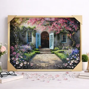 Cuadro con Detalles de Piedra Decorativa – 40×60 cm – Casa