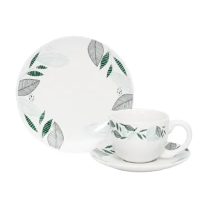 Set Vajilla Porcelana Doral Doña María – 12 Piezas para 4 Personas – Eva