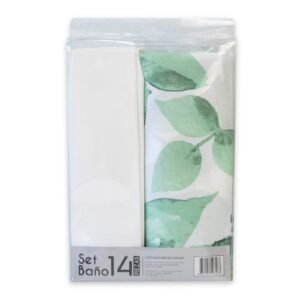 Cortina de Baño Doral Set 14 Piezas Verde