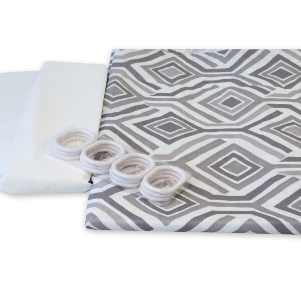 Cortina de Baño Doral Set 14 Piezas Gris - Imagen 3