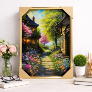 Cuadro con Detalles de Piedra Decorativa - 40x60 cm - Camino