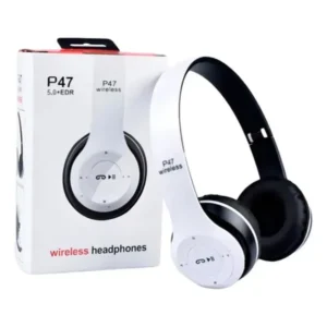 Audífonos Inalámbricos P47 Bluetooth 5.0 con Reducción de Ruido – Hasta 6 Horas de Uso - Blanco