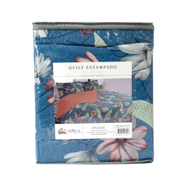 Cubrecama Quilt King Bordado Stitchy 250×240 cm – Marca Doral 004 - Imagen 2