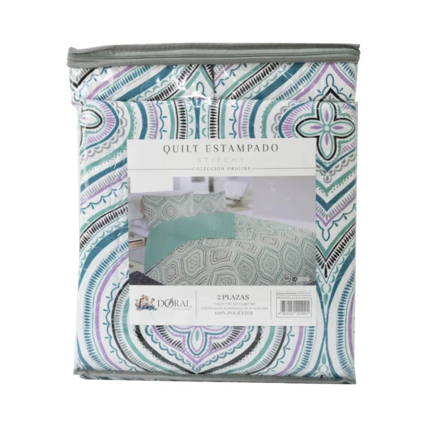 Cubrecama Quilt King Bordado Stitchy 250×240 cm – Marca Doral 006 - Imagen 2