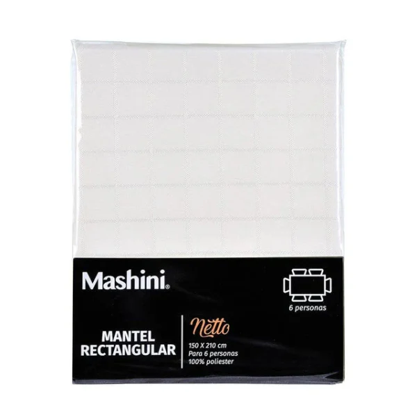 Mantel Rectangular Liso Netto 150×210 cm – Mashini Beige - Imagen 2