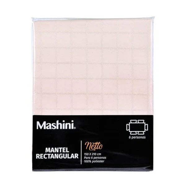Mantel Rectangular Liso Netto 150×210 cm – Mashini Damasco - Imagen 2