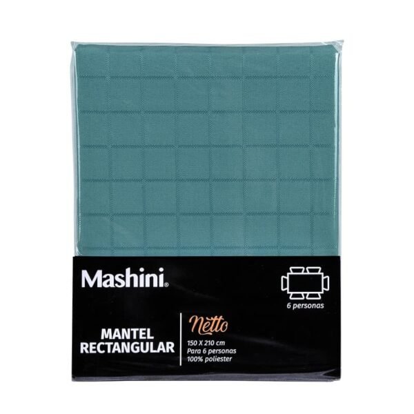 Mantel Rectangular Liso Netto 150×210 cm – Mashini Petroleo - Imagen 2