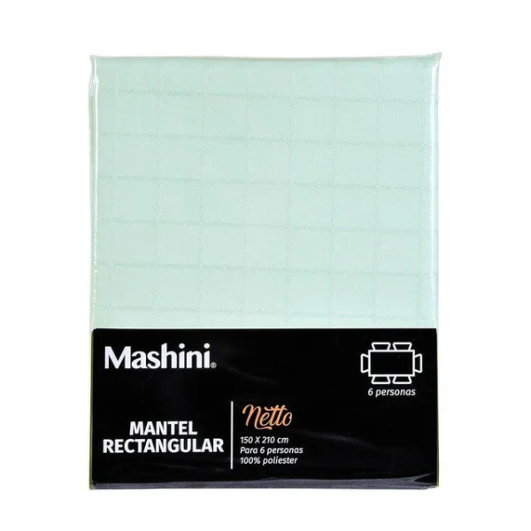 Mantel Rectangular Liso Netto 150×210 cm – Mashini Verde - Imagen 2