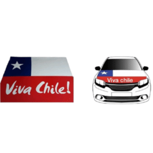 Funda de Capó "Viva Chile" – Decoración para Autos en Fiestas Patrias