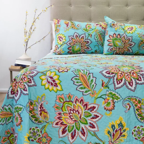 Cubrecama Quilt King Bordado Stitchy 250×240 cm – Marca Doral 003