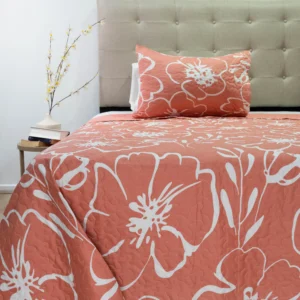 Cubrecama Quilt Plaza y Media Bordado Stitchy 170×240 cm – Doral D005