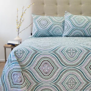 Cubrecama Quilt King Bordado Stitchy 250×240 cm – Marca Doral 006