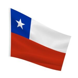 Bandera Chilena 60x90 Cms con Estrella Estampada – Marca Doral