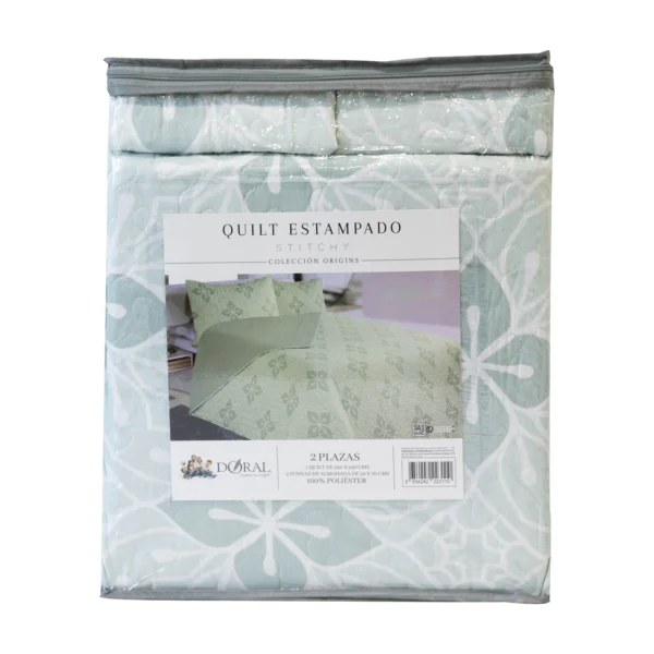 Cubrecama Quilt King Bordado Stitchy 250×240 cm – Marca Doral 002 - Imagen 2