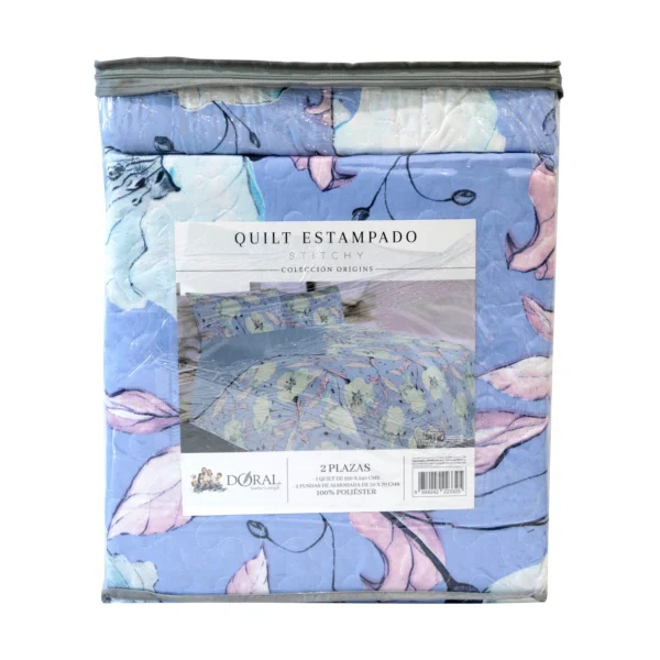 Cubrecama Quilt King Bordado Stitchy 250×240 cm – Marca Doral 011 - Imagen 2