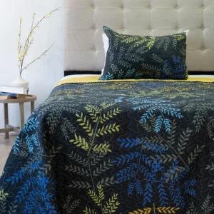 Cubrecama Quilt Plaza y Media Bordado Stitchy 170×240 cm – Doral D009