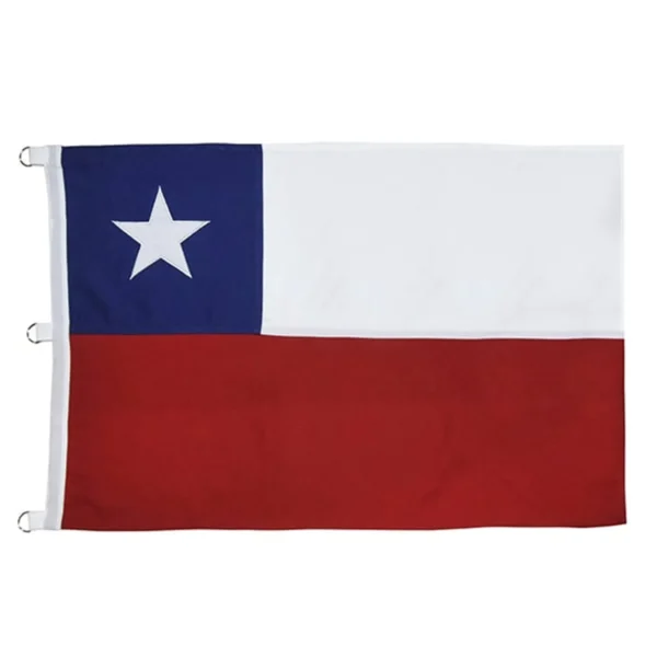 Bandera Chilena 90X135 Cms con Estrella Bordada – Marca Doral