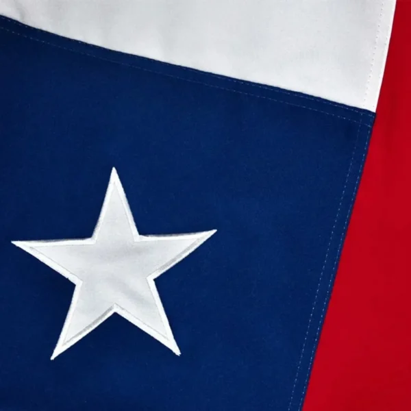 Bandera Chilena 90X135 Cms con Estrella Bordada – Marca Doral - Imagen 2