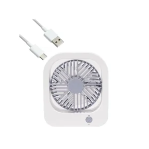 Ventilador de Escritorio Portátil Ajustable – Potente, Silencioso y Recargable