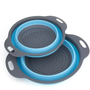 Juego de cestas de drenaje plegables - azul