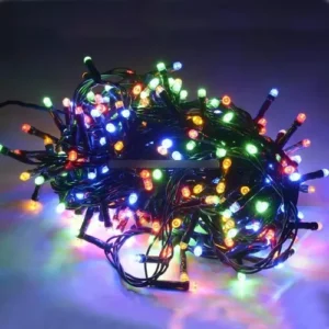 Luces Navideñas Multicolor 100 LED – Decoración Festiva y Brillante