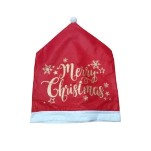 Funda de Silla Navideña Impresa 60×50 cm – Decoración Festiva para el Hogar
