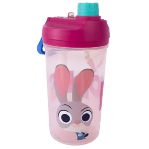 Botella Doble Lid Zootopia 2 – 500 ml, Tapa Doble, Hermética y Reutilizable