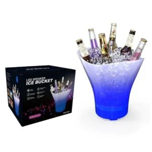 Hielera Parlante LED Bluetooth 7 Litros — Cubetera Portátil con Luz RGB y Bocina Integrada