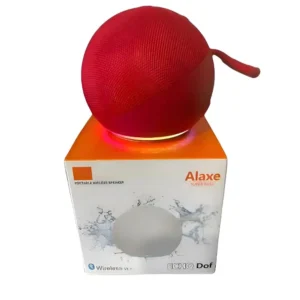 Altavoz Bluetooth Alaxe Super Bass | 15 hrs de reproducción | Batería 800mAh | Sonido potente - Rojo