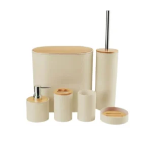 Set de Baño de Bambú Anais – Beige