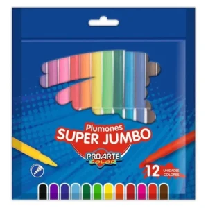 Plumones Proarte Super Jumbo 12 Colores