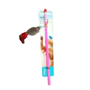 Varilla con plumas y Raton De Juguete Para Gatos