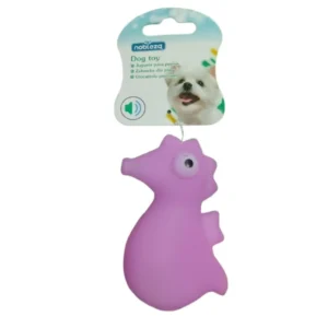 Juguete para Perros con Sonido en Forma de Caballo de Mar | Juguete Interactivo Resistente - Lila