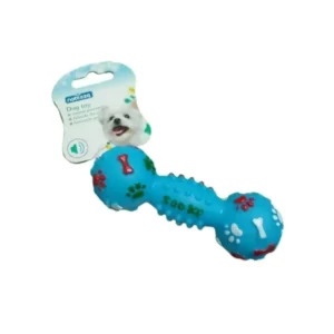 Juguete para Perros en Forma de Mancuerna | Resistente y Seguro para Morder - Azul