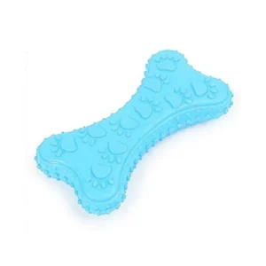 Juguete Hueso de Goma para Perros 10 x 5 cm - Celeste