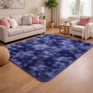 Alfombra Tomisa Extra Suave 150 x 200 cm Antideslizante y Lavable - Morada