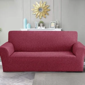 Funda de Sillón Doral Anastasia - Diseño Madera - 1 Cuerpos 90 x 140 cm - Burdeo
