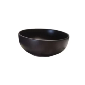 Set de Bowls de Sopa Doral 16 cm – 4 Piezas de Cerámica de Alta Calidad | Aptos para Microondas y Lavavajillas - Negro