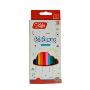 Colores Skole 12 Piezas Trazo 0.3 mm | Lápiz Hexagonal para Dibujo y Escritura