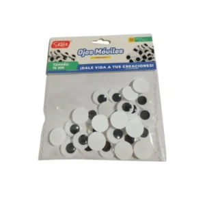 Ojos Móviles 14mm – Pack 30 Piezas para Manualidades