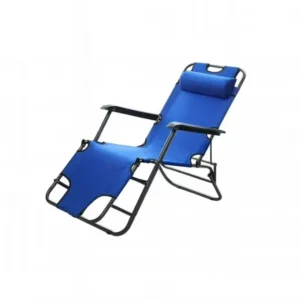 Silla de Camping Plegable Tipo Cama Reclinable Portátil 180x60 cm – Reposera Resistente y Cómoda